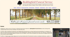 Desktop Screenshot of beddingfieldfuneralservice.com